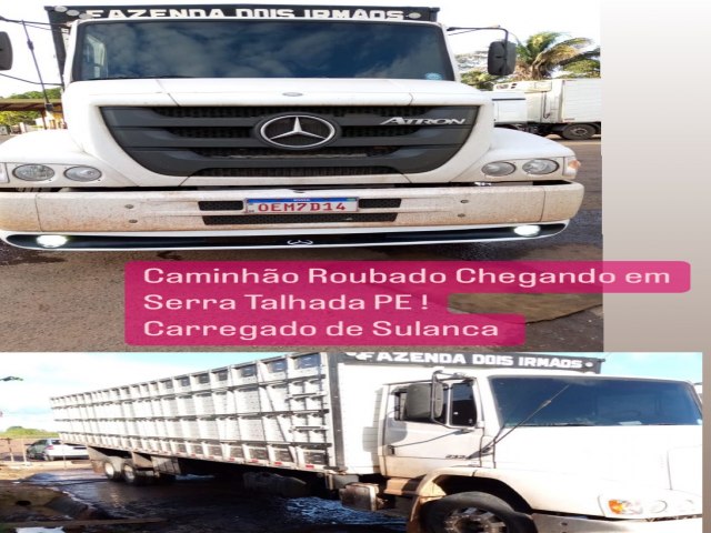 Caminhão carregado de sulanca é roubado em ST e motorista pede ajuda