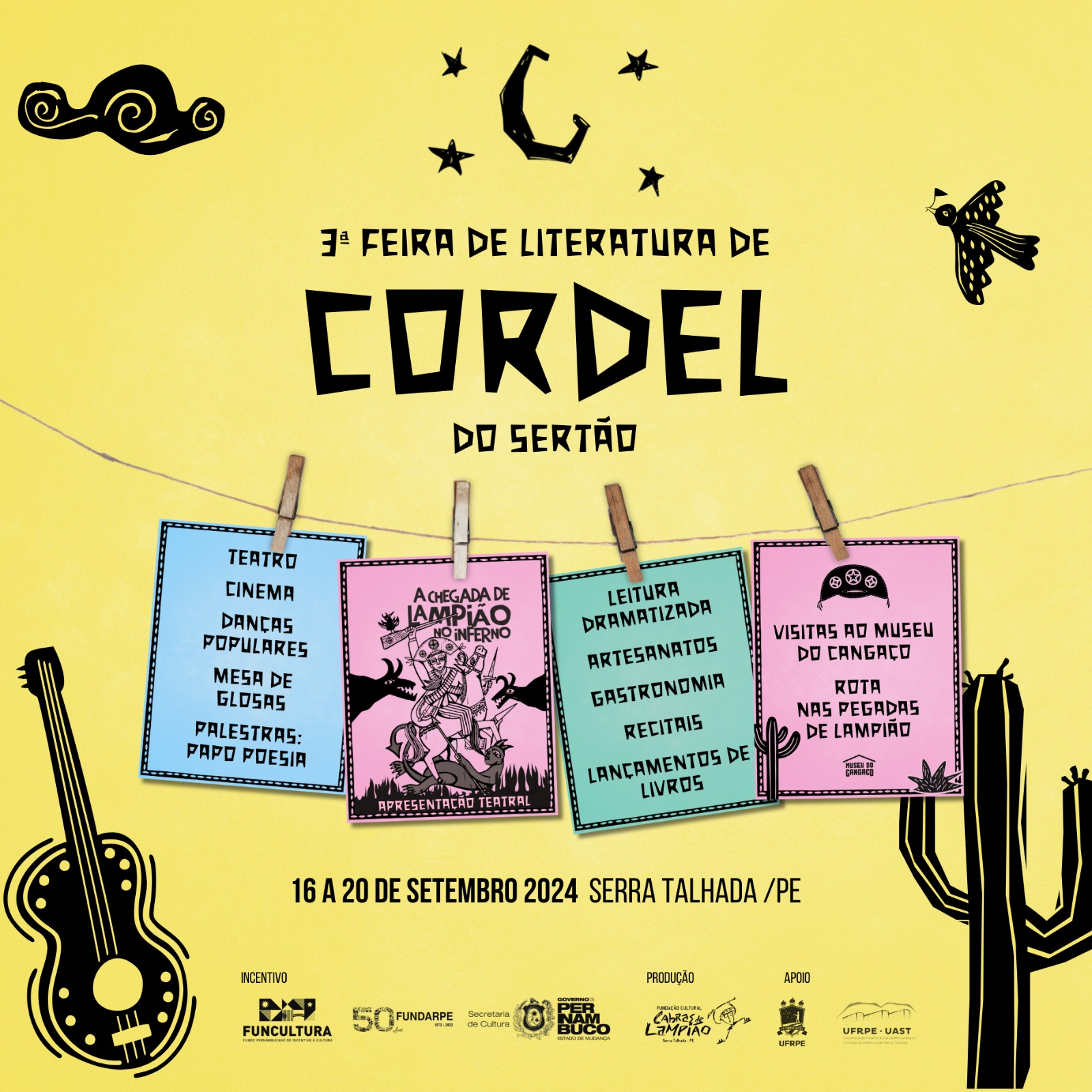 3ª Feira de Literatura de Cordel do Sertão chega a Serra Talhada