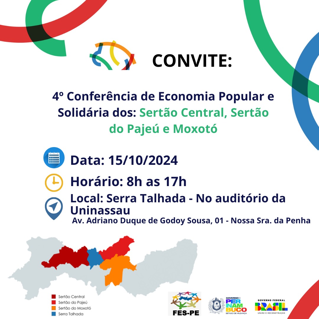 Serra Talhada recebe 4ª Conferência de Economia Solidária