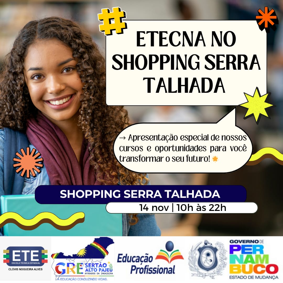 Escola realiza exposição de cursos técnicos no Shopping Serra nesta 5ª