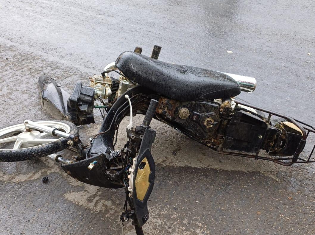 Colisão entre motos deixa ferido em avenida de ST; Samu prestou socorro 1 Fotos: Divulgação/PRF