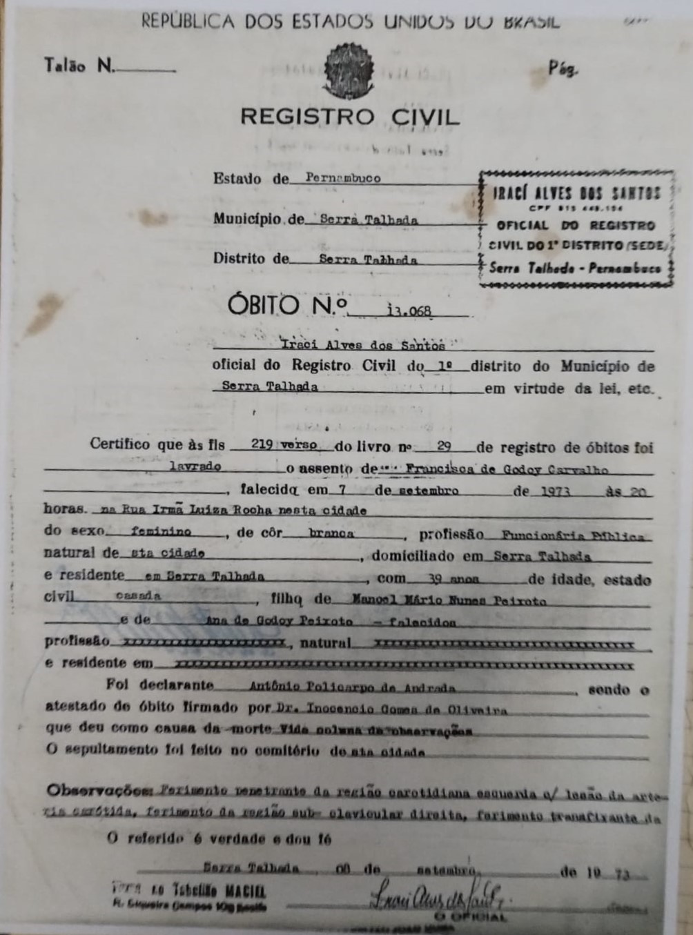 Farol revela detalhes da morte trágica de Francisquinha Godoy em ST 5 Farol revela detalhes da morte trágica de Francisquinha Godoy em ST