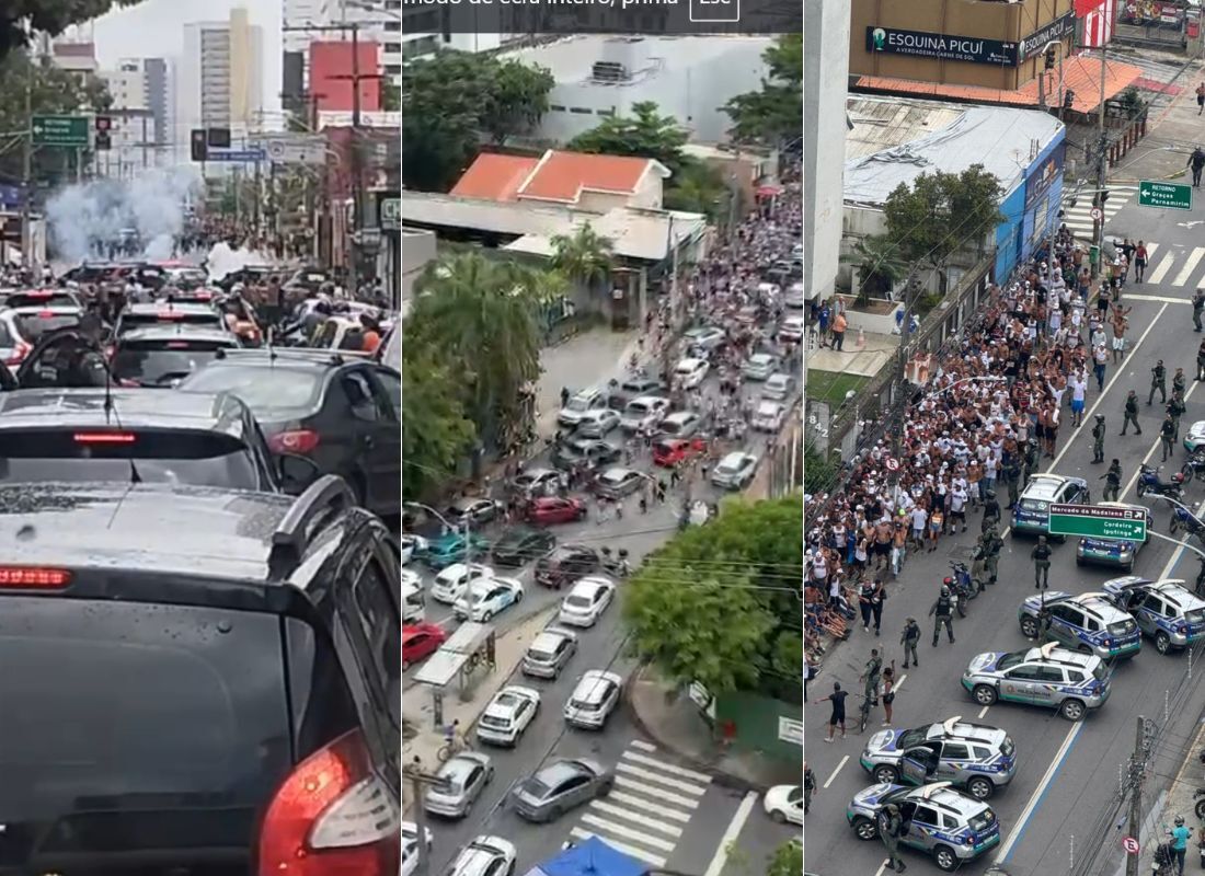 20 pessoas foram presas antes de Santa Cruz x Sport 1 20 pessoas foram presas antes de Santa Cruz x Sport - Foto: Reprodução Redes Sociais