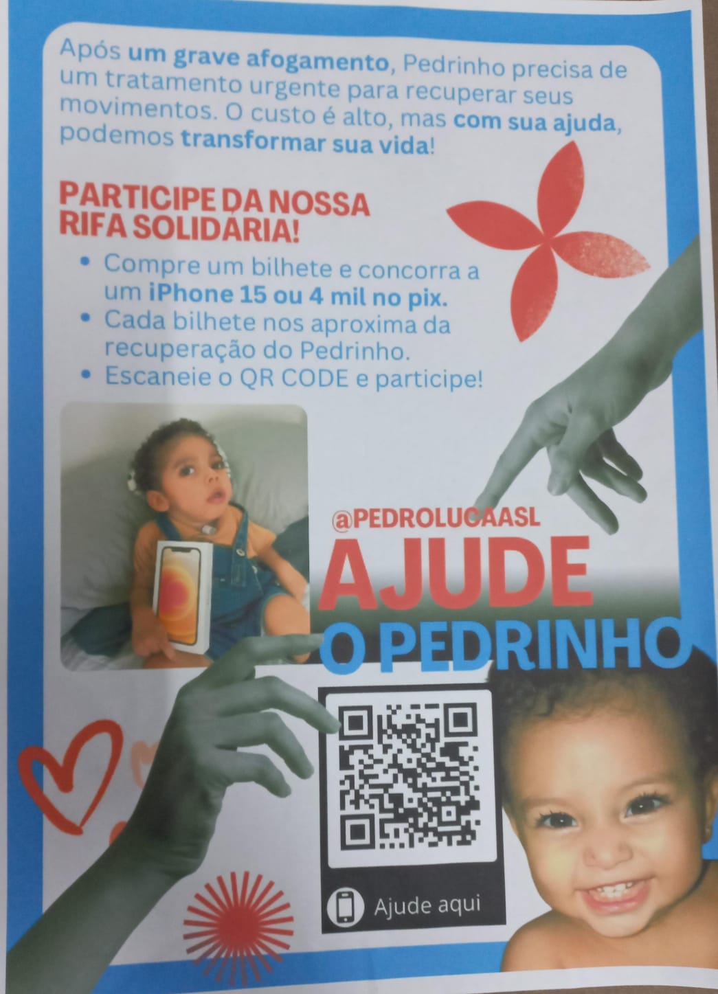 Família faz rifa solidária para ajudar pequeno serra-talhadense de 2 anos