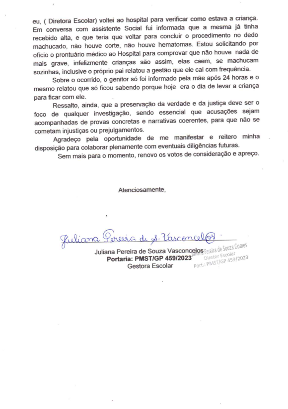 Após acidente com criança de 3 anos em ST, creche emite nota sobre o caso