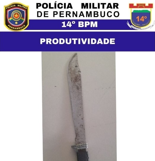 Homem com facão é encontrado em Belmonte 1 Foto: Divulgação/PMPE