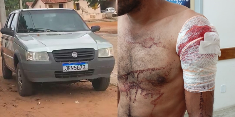 Veículo é tomado de assalto; motorista foi baleado e feito refém nesse domingo