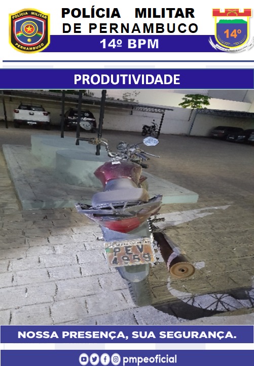 Motocicleta tomada de assalto é recuperada pela polícia em ST