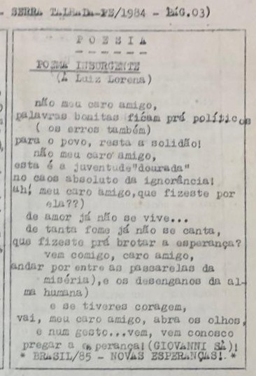 A história do Tribuna Livre, a resistência de ST contra os poderosos 5 A história do Tribuna Livre, a resistência de ST contra os poderosos