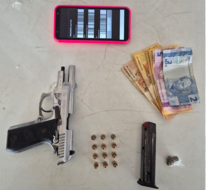 PM apreende arma de fogo e evita possível homicídio 1 Foto: Divulgação/PMPE