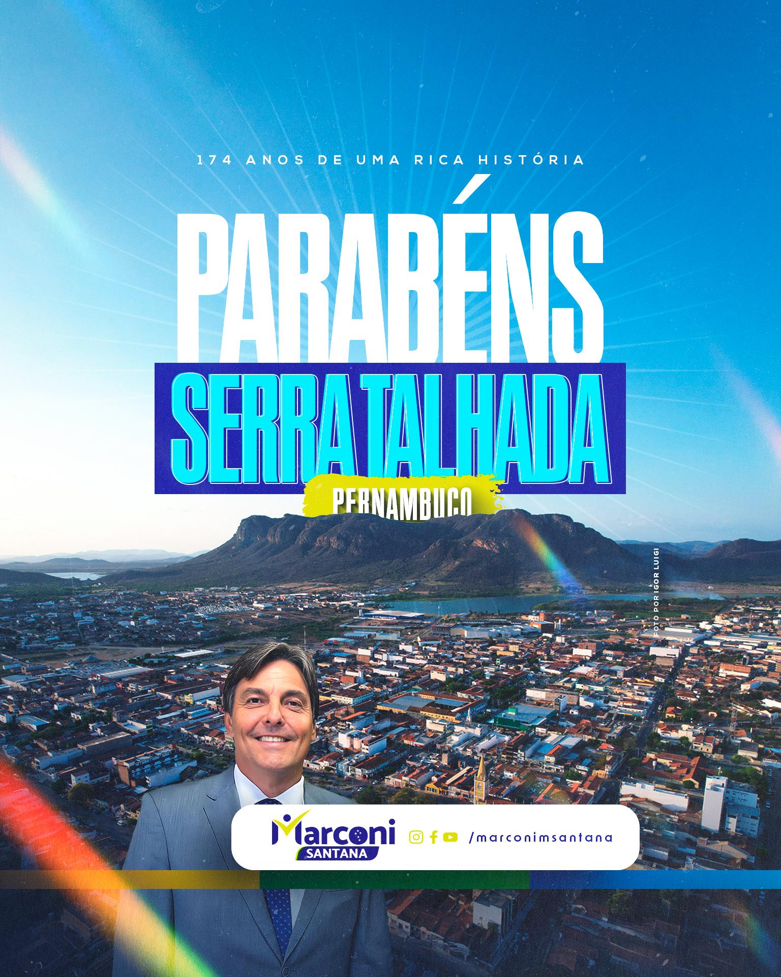 Marconi Santana parabeniza Serra Talhada pelos 174 anos