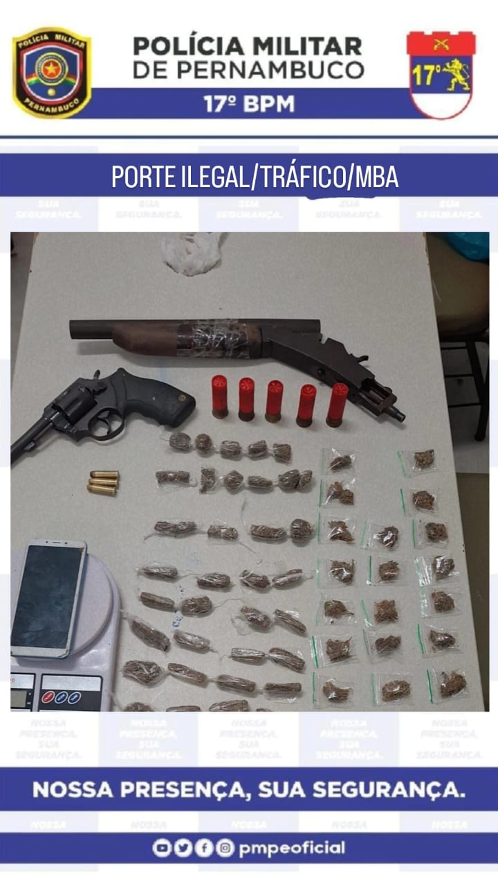 Menor é apreendido com armas e maconha em Abreu e Lima 1 Menor é apreendido com armas e maconha em Abreu e Lima - Foto: Divulgação/PMPE