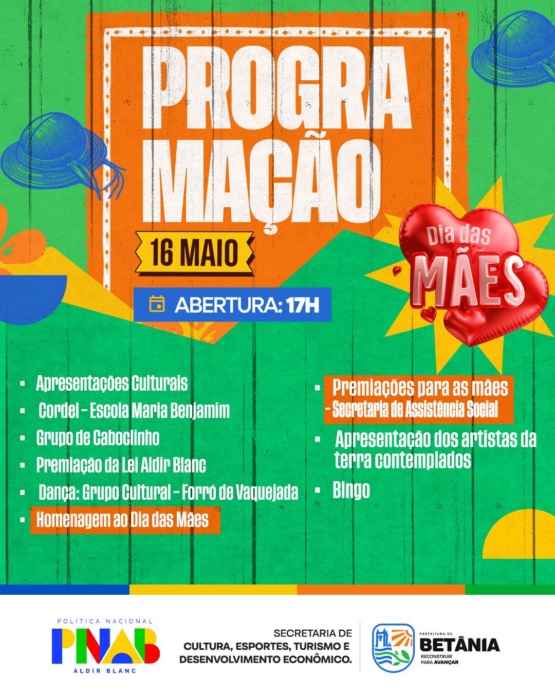 Prefeitura de Betânia promove Tarde Cultural na Vila