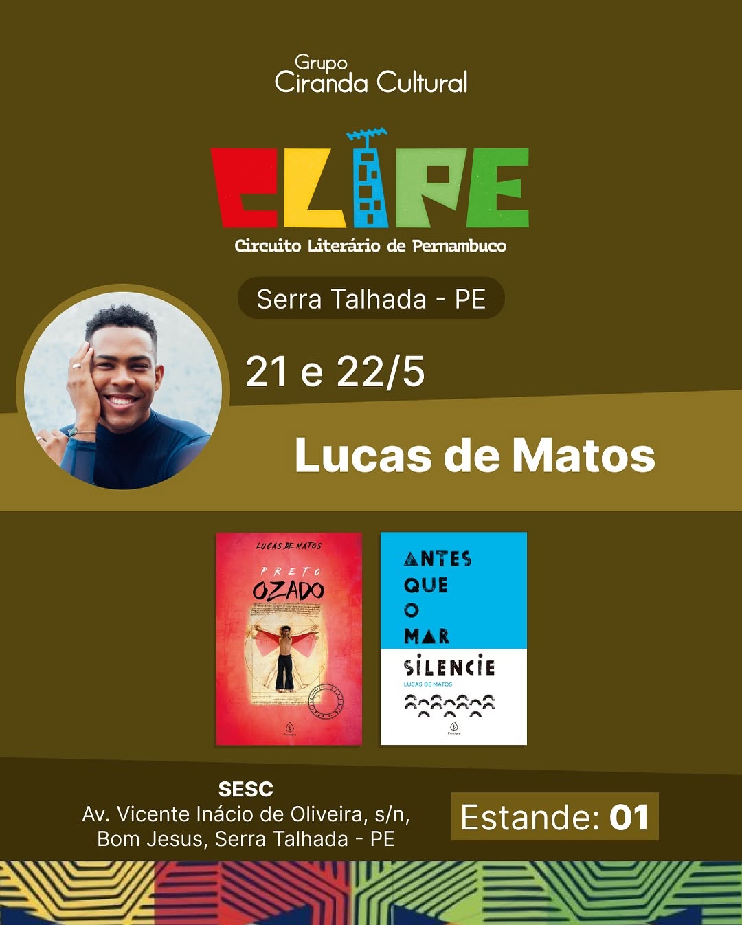 Escritor baiano lança livros em Serra Talhada durante Circuito Literário