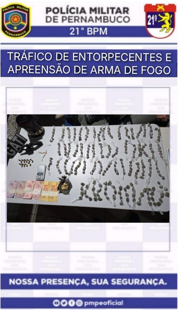 PM fecha ponto de vendas de drogas após denúncia 1 Foto: Divulgação/PMPE