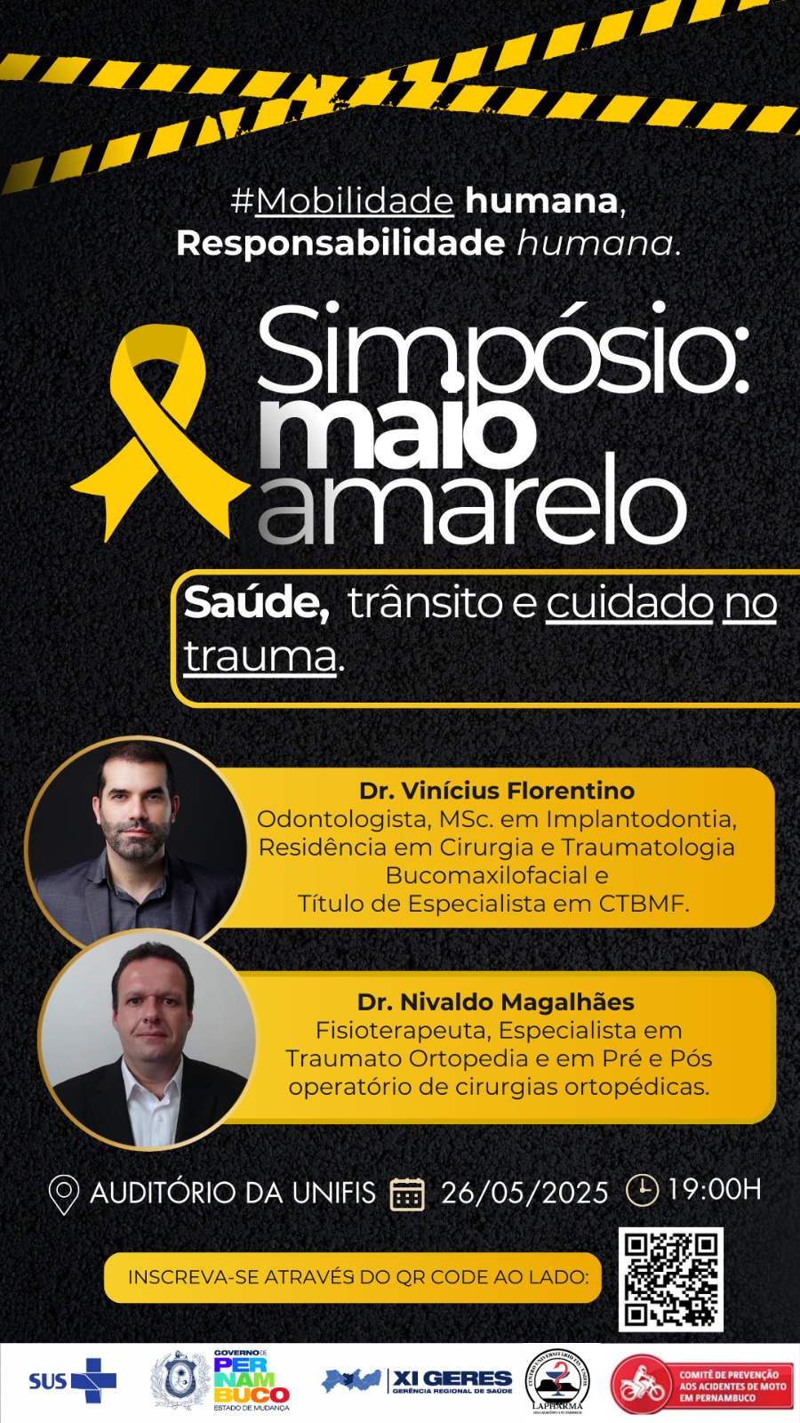 Simpósio Maio Amarelo quer reduzir acidentes e mortes no trânsito de ST