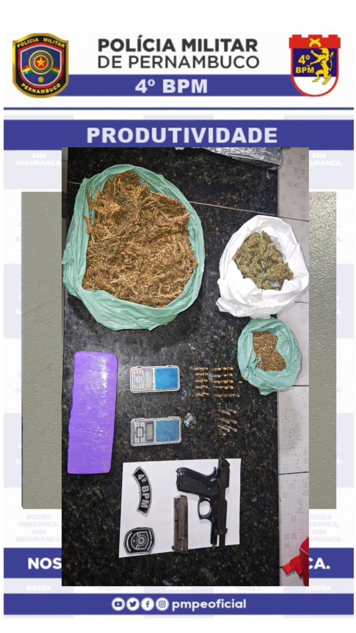 Polícia prende homem por tráfico de drogas em Caruaru 1 Polícia Militar prende homem por tráfico de drogas em Caruaru - Foto: Divulgação/PMPE