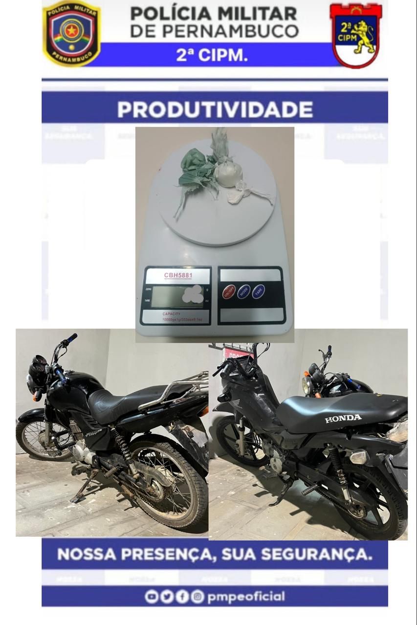 PM prende dois homens e recupera motos roubadas 1 PM prende dois homens e recupera motos roubadas - Foto: PMPE