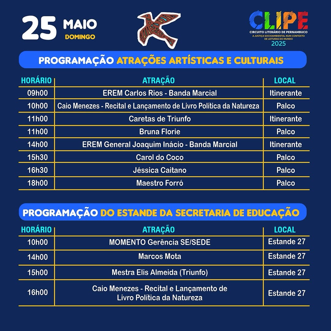 Na próxima semana, ST recebe grandes artistas de PE na Clipe 2025