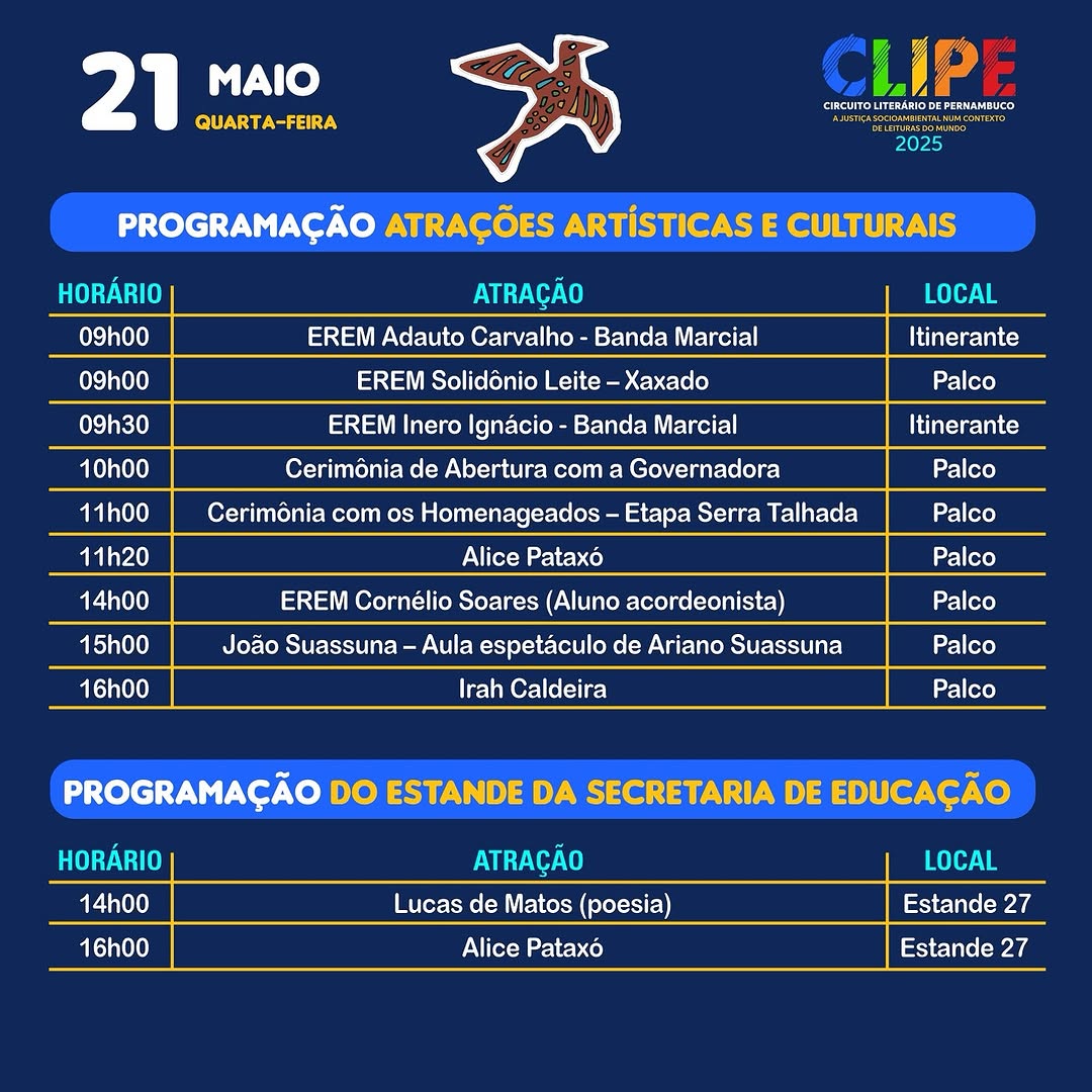 Na próxima semana, ST recebe grandes artistas de PE na Clipe 2025