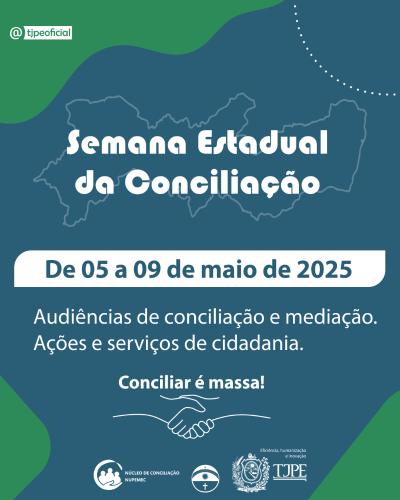 TJPE promove Semana de Conciliação em ST com serviços gratuitos