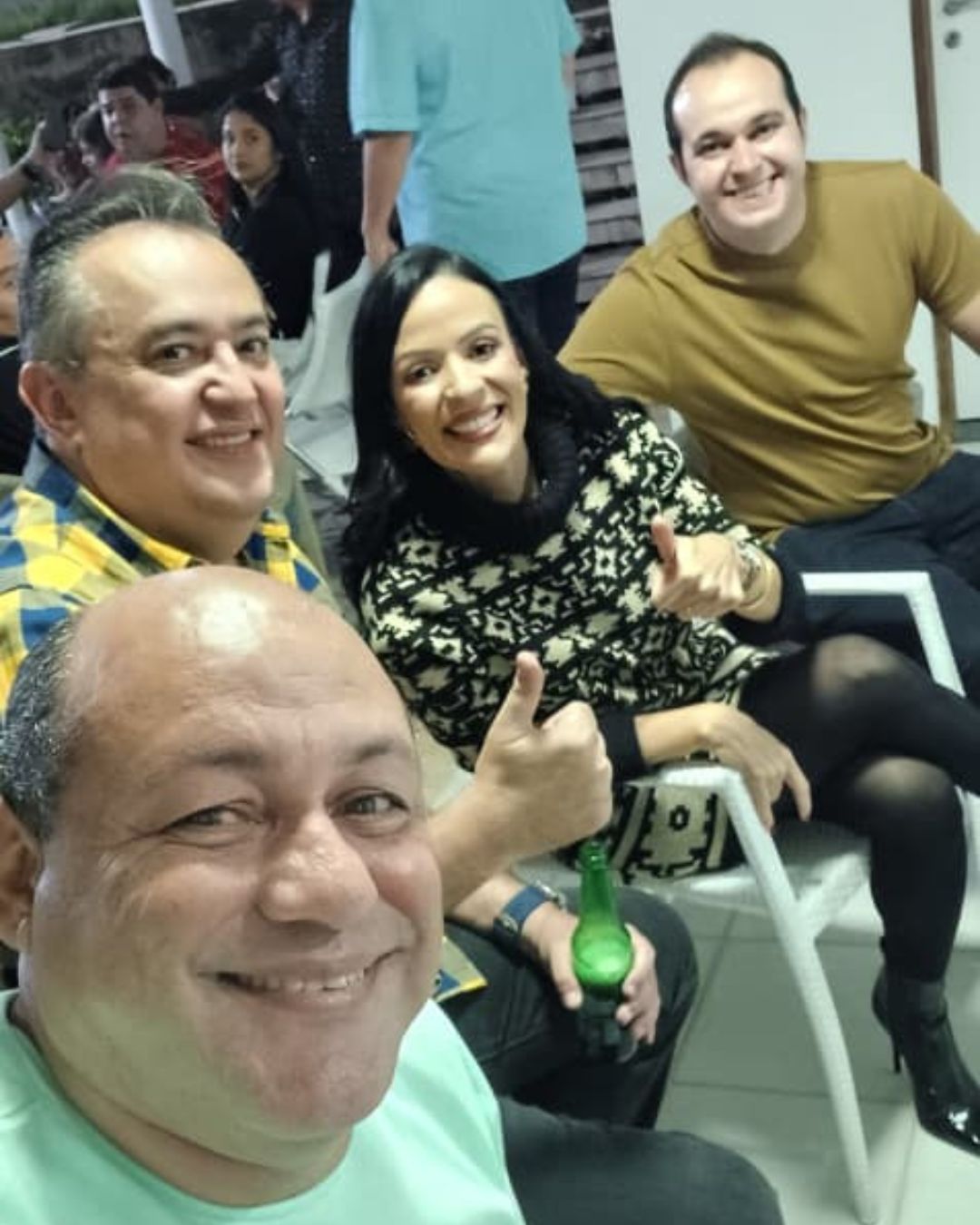Clima é de paz e harmonia entre Sebastião, Márcia e Breno Araújo