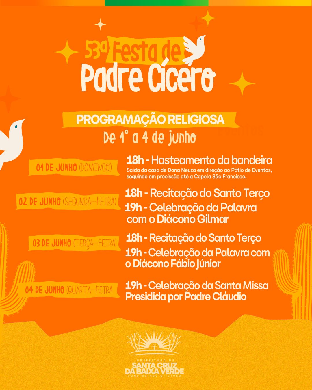 Santa Cruz da Baixa Verde celebra a 53ª Festa de Padre Cícero