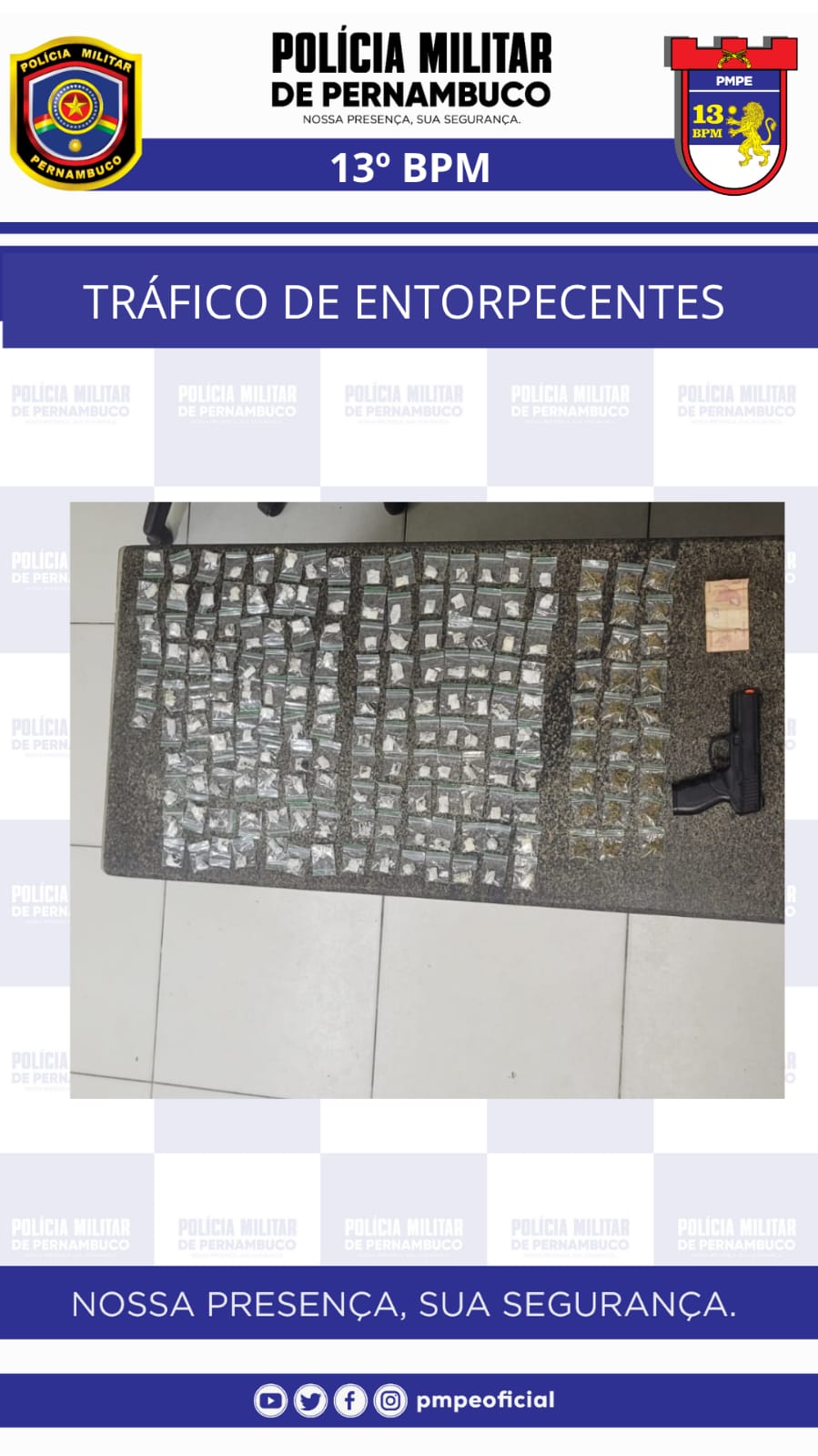 Homem é preso com mais de 170 pacotes de maconha 1 Homem é preso com mais de 170 pacotes de maconha - Foto: Divulgação