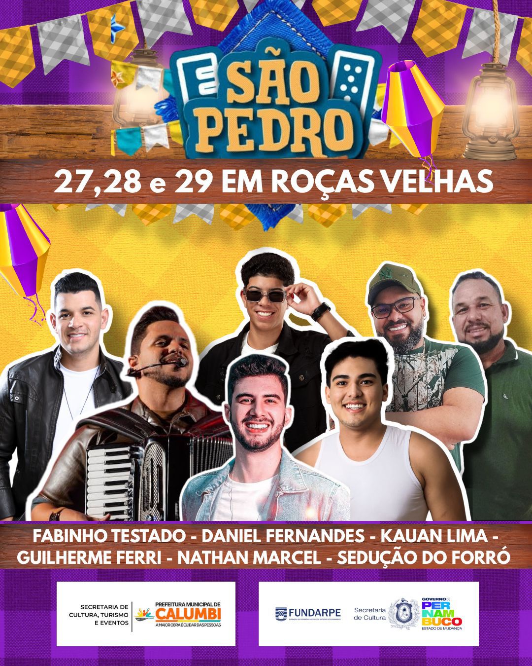 Confira a programação da Festa de São Pedro em Roças Velhas