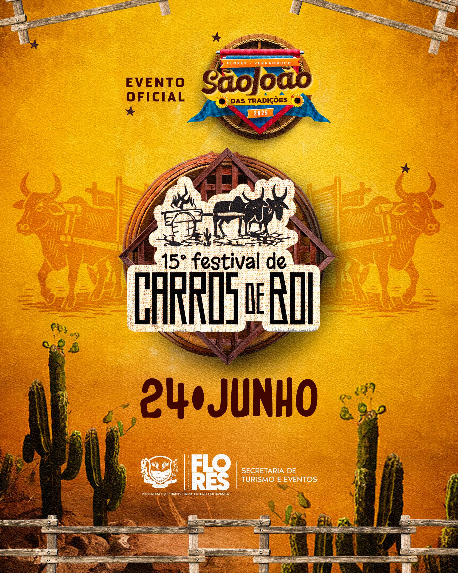 Tradição: Flores realizará o 15º Festival de Carros de Boi