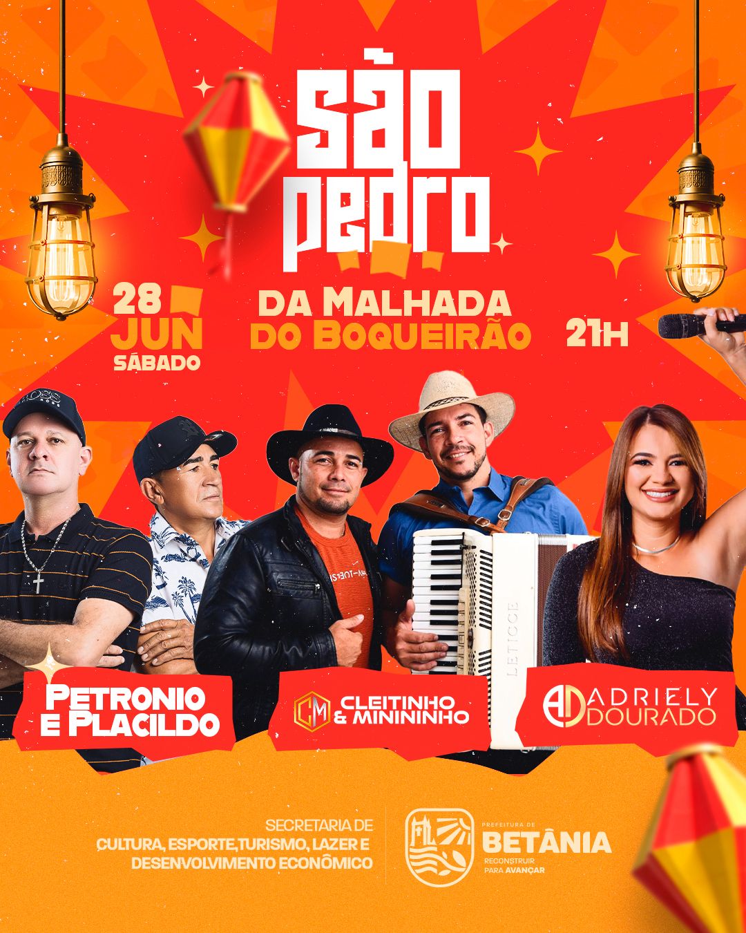 Confira os shows do São Pedro da Malhada do Boqueirão
