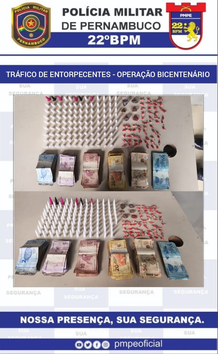 Homem é preso com drogas e arma em Belo Jardim 1 Homem é preso com drogas e arma em Belo Jardim - Foto: Divulgação/PMPE
