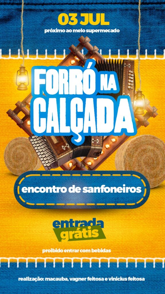 ST realiza nesta 5ª o 'Forró na Calçada' com encontro de sanfoneiros