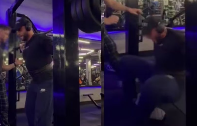 Vídeo: Jovem quebra pernas e desloca pé durante agachamento com 140 quilos 1 Jovem quebra pernas e desloca pé durante agachamento com 140 quilos - Foto: Reprodução