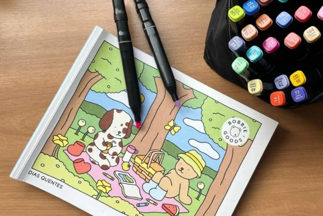 Bobbie Goods: benefícios de livros para colorir vão além do bem-estar 1 Bobbie Goods: benefícios de livros para colorir vão além do bem-estar - Foto: Reprodução