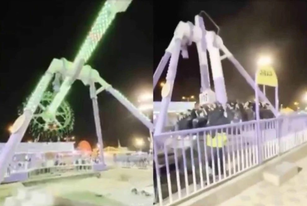Vídeo: Brinquedo se parte ao meio em parque na Arábia Saudita e deixa 23 feridos 1 Vídeo: Brinquedo se parte ao meio em parque na Arábia Saudita e deixa 23 feridos - Foto: Reprodução / X