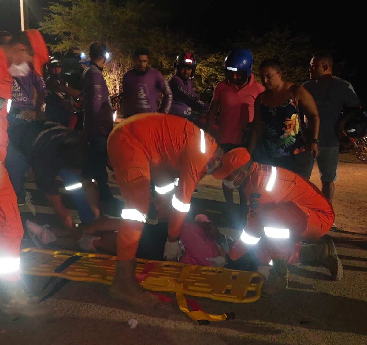 Colisão entre motos deixa 3 feridos no bairro Vila Bela em Serra Talhada 1 Colisão