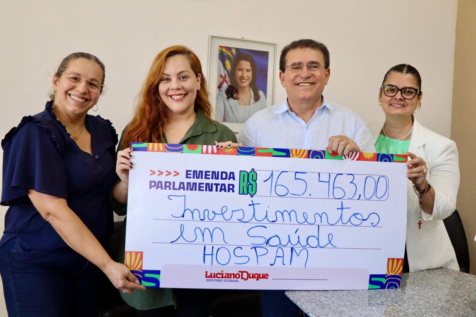 Duque destina emenda de R$ 165 mil para reforço no Hospam 1 Luciano Duque destina emenda ao Hospam