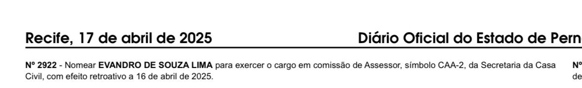 Vandinho assume cargo no governo Raquel: "É uma honra", dispara