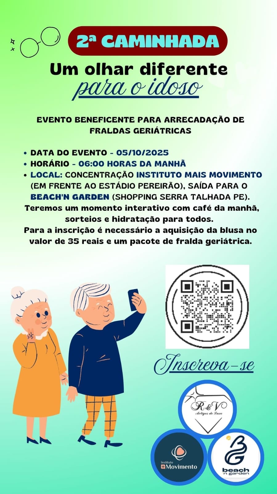 ST se prepara para a 2ª Caminhada Um Olhar Diferente para o Idoso