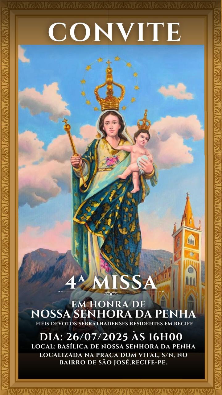 Serra-talhadenses realizam 4ª missa à Nossa Senhora da Penha em Recife