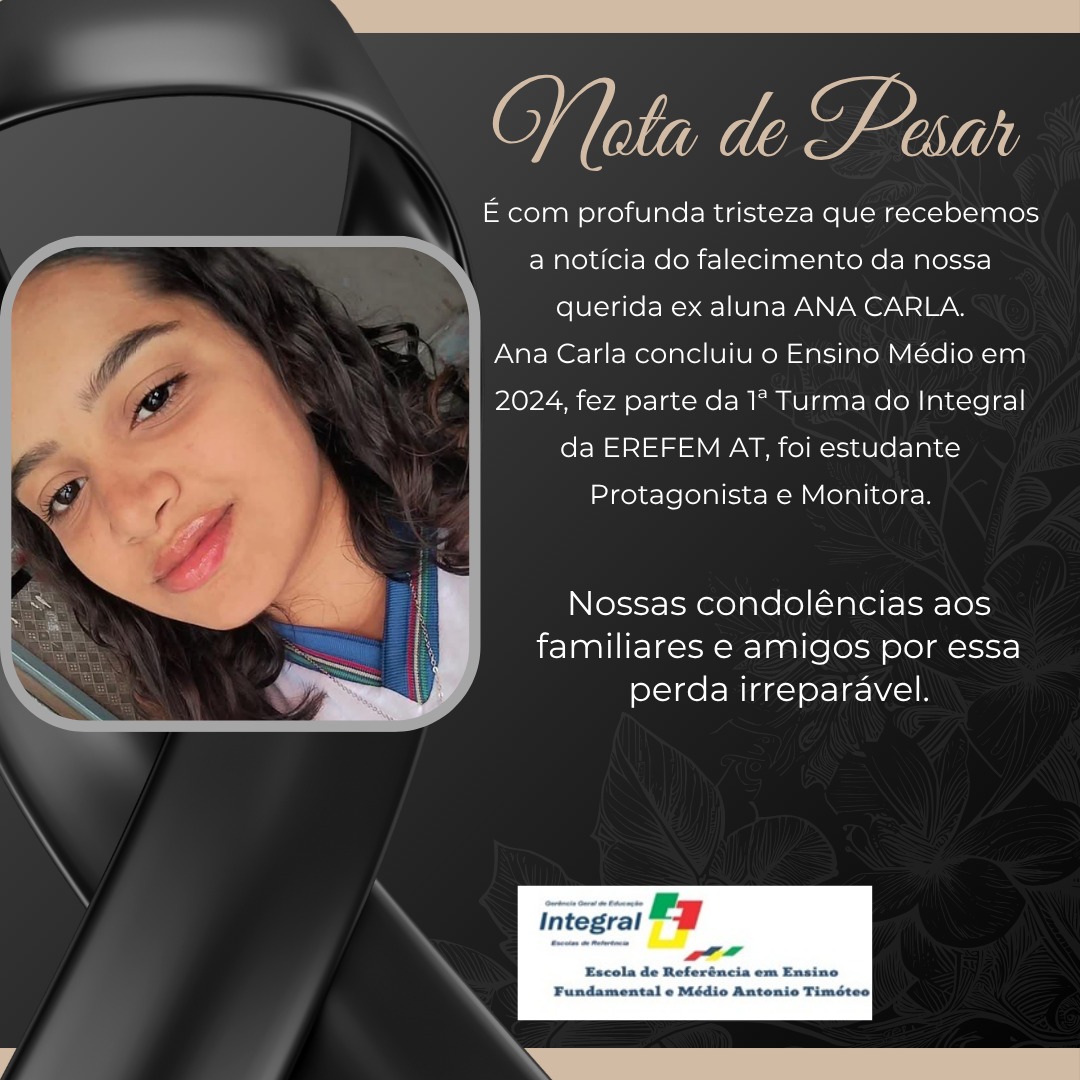 Jovem serra-talhadense morre aos 18 anos em São Paulo; escola emite nota