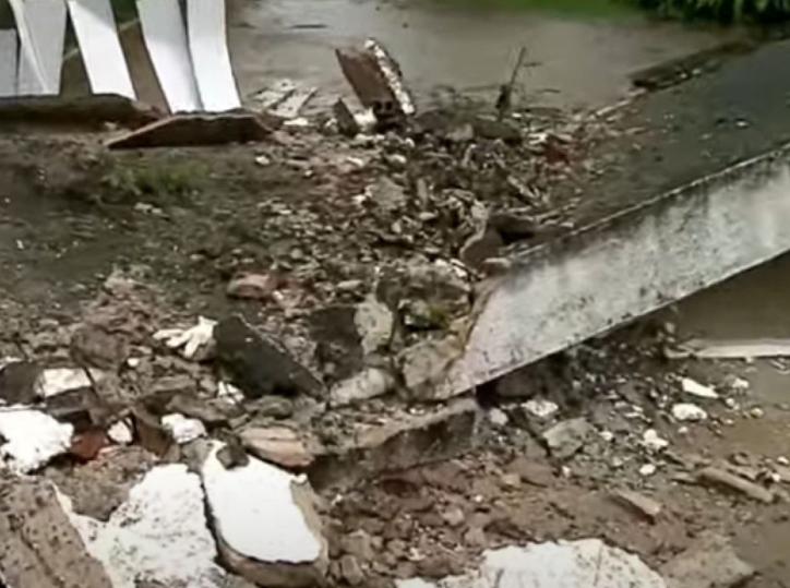 Mulher morre ao ser atingida por marquise em Paudalho 1 Foto: Reprodução