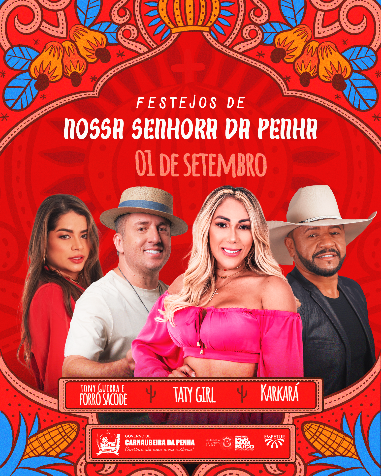 Elizinho anuncia 3ª noite da Festa de N. Sra. da Penha