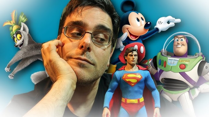 Guilherme Briggs e alguns dos personagens que recebem sua voz. (Imagem: Reprodução Internet)