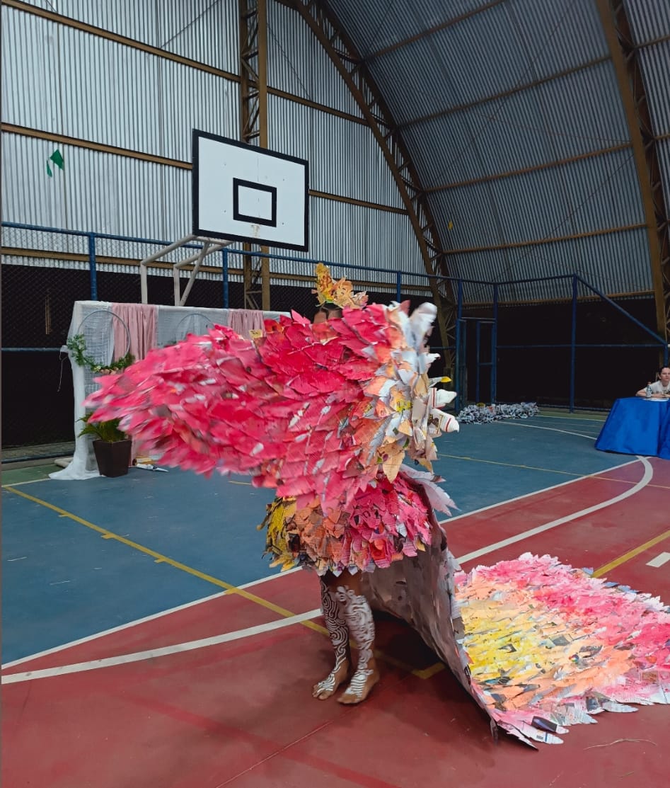 Escola realiza Desfile Ecológico com roupas recicladas em ST
