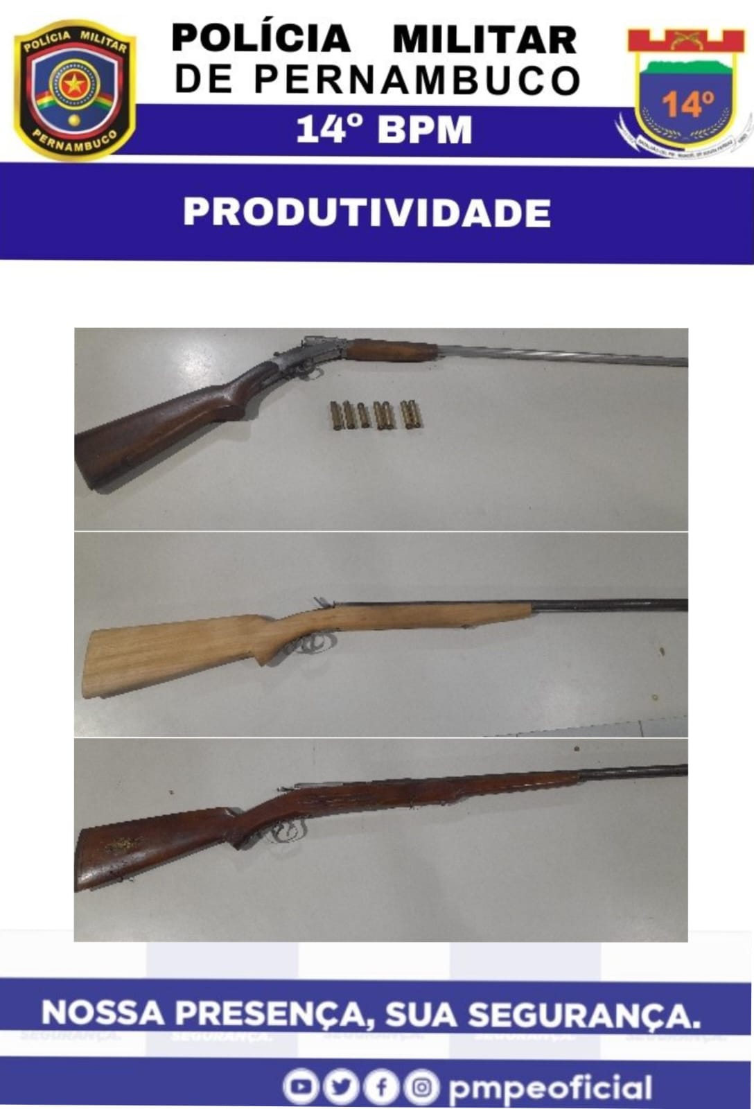 PM realiza operação para desarmar a zona rural de ST após feminicídio