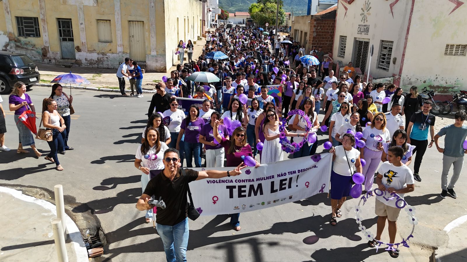 Calumbi realiza caminhada do Agosto Lilás