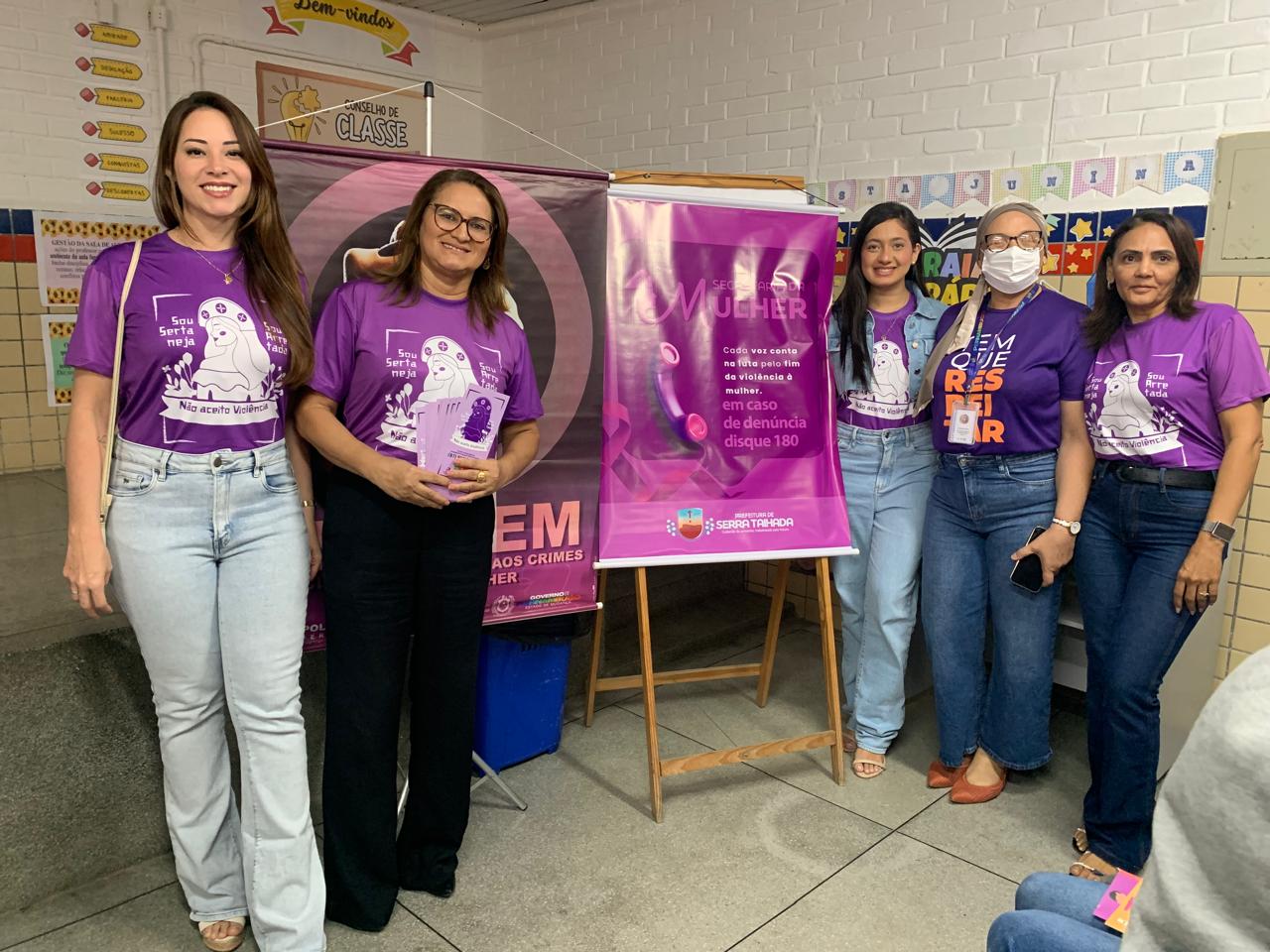 Polícia Civil realiza ação educativa em ST no combate à violência contra mulher