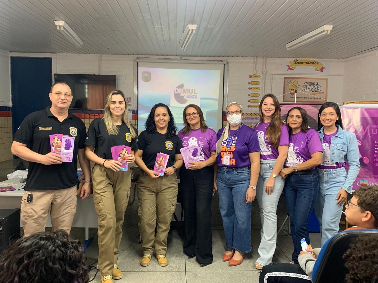 Polícia Civil realiza ação educativa em ST no combate à violência contra mulher